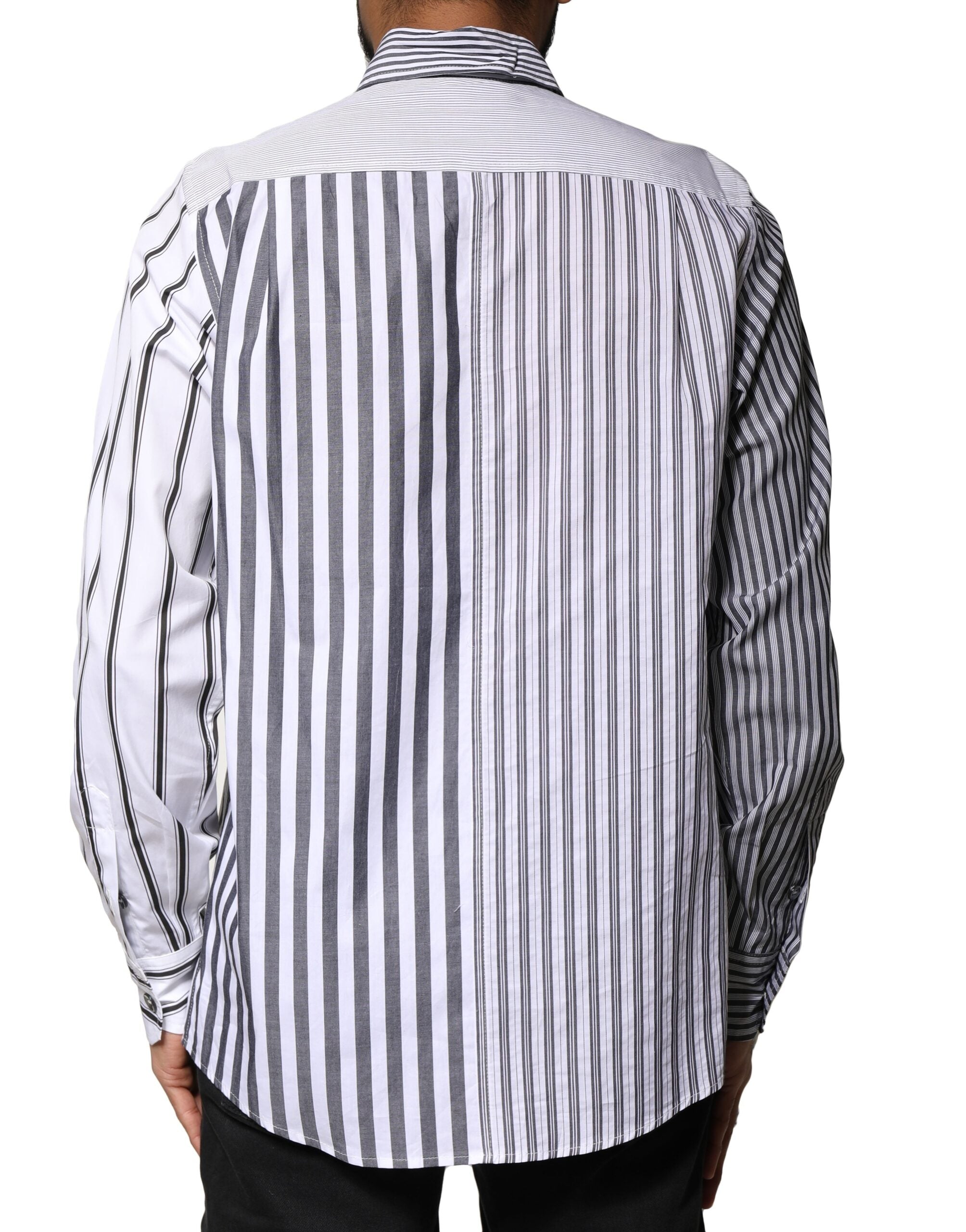 Dolce & Gabbana Mehrfarbig gestreiftes Button Down Freizeithemd
